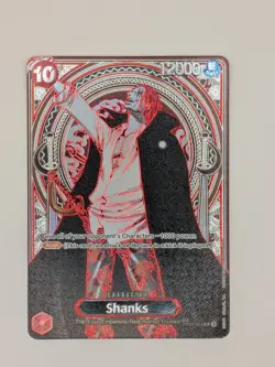 One Piece TCG Shanks OP13 OP09-004 Silver SP 3rd Anniv. Carrying On His Will - Image 2