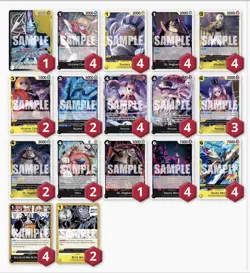 One Piece TCG Black/Yellow Gecko Moria Complete Deck Ready to Play Thriller Bark - Image 2