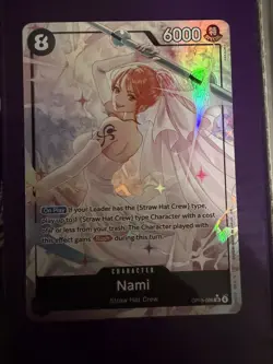 One Piece TCG Nami OP15-086 SR Alt Art Parallel Wedding Dress English - Image 1