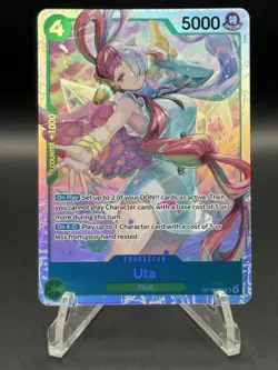 Uta OP13-023 SR ONE PIECE Tcg Card Game NM GREEN - Image 1