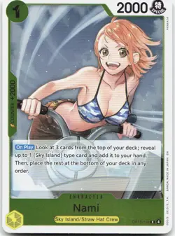 Nami OP15-108 Rare Adventure on Kami's Island One Piece Foil Near Mint - Image 1