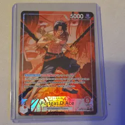 Portgas D. Ace (Alt Art) OP16-001 L The Time of Battle - ONE PIECE Japanese - Image 1