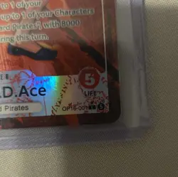 Portgas D. Ace (Alt Art) OP16-001 L The Time of Battle - ONE PIECE Japanese - Image 5