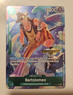 2023 One Piece Bartolomeo P-029 Championship Series CS Event Pack Stamp EN - Image 1