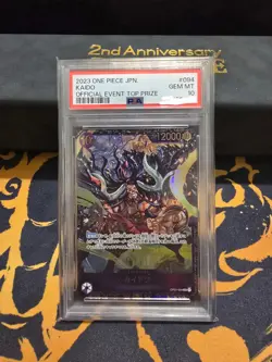 2023 one piece, op01-094, kaido, event top price, psa 10 - Image 1