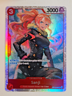 Sanji OP10-005 SR ONE PIECE Tcg Card Game NM RED - Image 1