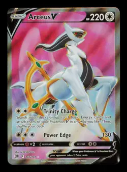 Pokemon Card Arceus V 165/172 Brilliant Stars BRS Holo Ultra Rare FA NM 2022 - Image 1