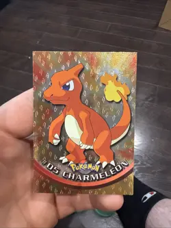 Pokemon Cards Topps #05 Charmeleon Black Logo Holo Embossed - Image 1