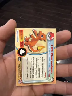 Pokemon Cards Topps #05 Charmeleon Black Logo Holo Embossed - Image 2