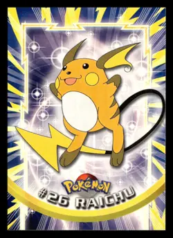 Raichu #26 Topps Trading Cards Series 1 - 4th print Pokemon Card - Image 2