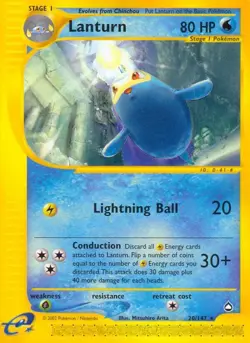 Lanturn - 20/147 - Pokemon Aquapolis Non-Holo Card LP - Image 1
