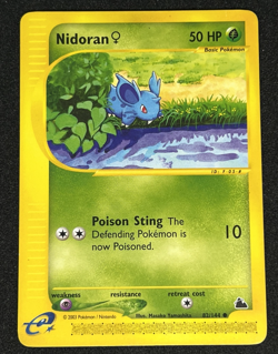 Nidoran 82/144 Skyridge WOTC e-Series Common Pokemon Card LP - Image 1