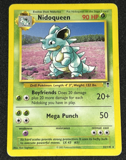 Nidoqueen 32/110 Legendary Collection WOTC Non Holo Rare Pokemon Card MP - Image 1