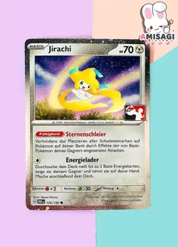 Pokemon Karte - Jirachi 126/182 Foil Tournament Stamp League PROMO TCG Deutsch - Image 1