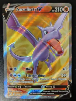 Pokemon Karte Aerodactyl V 179/196 Verlorener Ursprung Near Mint Deutsch - Image 1