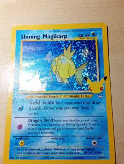 Pokemon TCG Shining Magikarp Card 66/64 Celebrations 25th Anniversary (NM) - Image 2