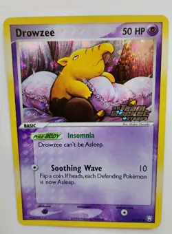 Drowzee 54/109 Holo Stamped EX Team Rocket Returns Pokemon Card 2004 VGC! SWIRL! - Image 3