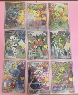 Pokemon First Partner Illustration Collection Series 2 Promos Full Set 9 Cards - Image 1