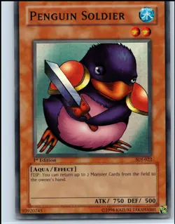 YuGiOh - 1st Edition Penguin Soldier [SDJ - SDJ-022] - Super Rare/NM - Image 1