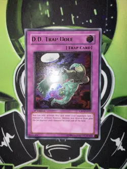 D.D. Trap Hole CRV-EN057 Ultimate Rare 1st Edition Yugioh NM - Image 4