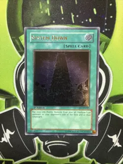 System Down CRV-EN041 Ultimate Rare 1st Edition Euro Yugioh VLP - Image 1