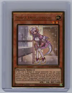 Nurse Dragonmaid MAGO-EN020 Maximum Gold Yu-Gi-Oh 1st Edition NM - Image 1