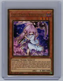 Ghost Reaper & Winter Cherries MAGO-EN010 Maximum Gold Yu-Gi-Oh 1st Edition LP - Image 1