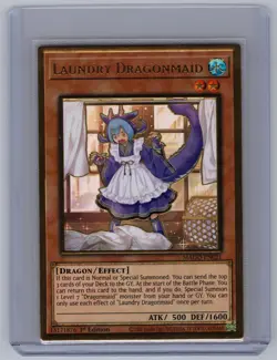 Laundry Dragonmaid MAGO-EN021 Maximum Gold Yu-Gi-Oh 1st Edition NM - Image 1