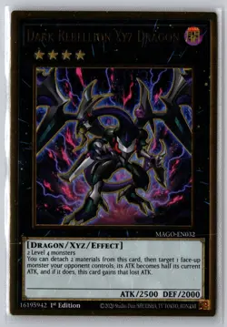 Dark Rebellion Xyz Dragon MAGO-EN032 Maximum Gold Yu-Gi-Oh 1st Edition NM - Image 1