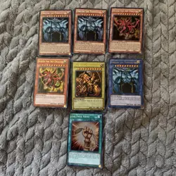 Yu-Gi-Oh Egyptian God Card Lot Obelisk Slifer Ra True Name LDK2 - Image 1