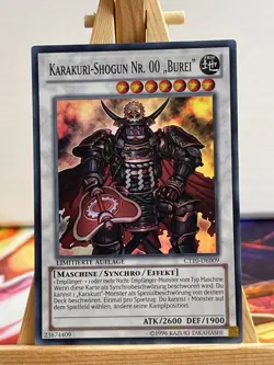 Karakuri-Shogun Nr. 00 "Burei" CT10-DE009 Super Rare Deutsch NM YUGIOH - Image 1