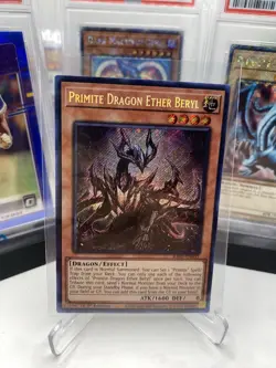 YuGiOh Primite Dragon Ether Beryl RA05-EN033 Secret Rare 1st Edition - Image 1