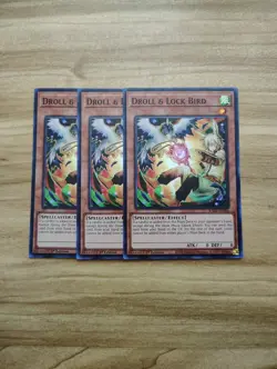 Yu-Gi-Oh! - Droll & Lock Bird 3X - Full Playset - Super Rare / Holo RA02-EN006 - Image 1