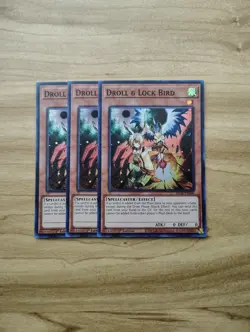 Yu-Gi-Oh! - Droll & Lock Bird 3X - Full Playset - Super Rare / Holo RA02-EN006 - Image 1