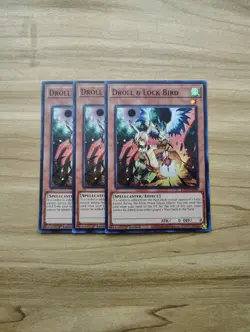 Yu-Gi-Oh! - Droll & Lock Bird 3X - Full Playset - Super Rare / Holo RA02-EN006 - Image 1