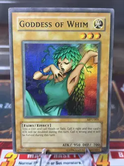 Yu-Gi-Oh! TCG Goddess Of Whim MP1-003 Super Rare McDonald’s PROMO! Vintage! LP - Image 1