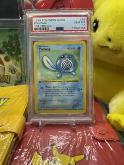 1999 Pokemon Game Poliwag 1st Edition #59 PSA 10 - Image 1