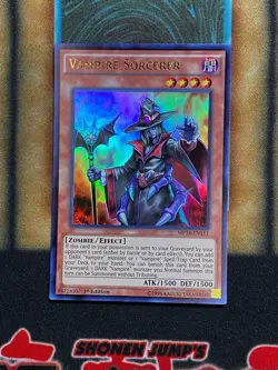 Yugioh Vampire Sorcerer MP14-EN151 Ultra Rare 1st Ed LP - Image 1