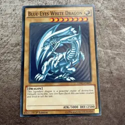 Blue-Eyes White Dragon (Version 2) - LDK2-ENK01 - Unlimited Common- Yugioh - MP - Image 1
