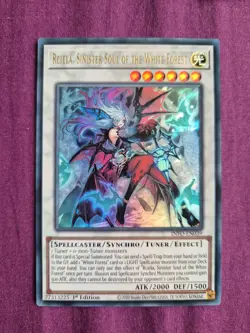 YuGiOh! Rciela, Sinister Soul of the White Forest INFO-EN039 Ultra Rare 1st Ed - Image 1