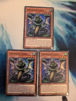 YuGiOh! Cornfield Coatl OP24-EN007 Super Rare x 3 PLAYSET - Image 1