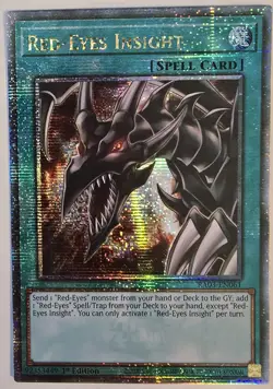 Red-Eyes Insight (QCR) RA03-EN061 Yugioh Quarter Century Bonanza - Image 1