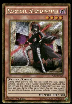 KOZMOLL WICKEDWITCH PGL3-EN029 GOLD SECRET RARE YU-GI-OH 1ST EDITION NM/M - Image 1