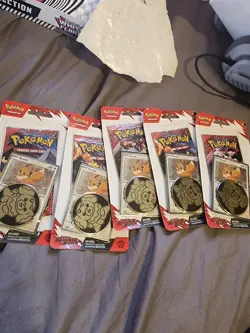 Pokemon TCG Destined Rivals Checklane Blister - Eevee Lot Of 10 - Image 3
