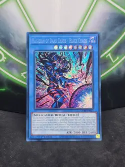 Yugioh Magician of Dark Chaos - Black Chaos CORI-EN027 Secret Rare 1st Ed NM - Image 1