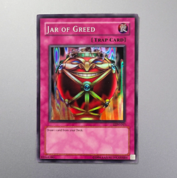 Yu-Gi-Oh! TCG Jar of Greed LON-047 Labyrinth of Nightmare Unlimited Holo EN - Image 1