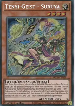 yugioh Tenyi-Geist - Suruya SUDA-DE021 Secret Rare 1Auflage Deutsch - Image 1