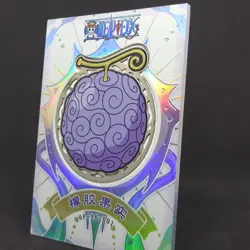 One Piece Gomu Gomu no Mi Gum Gum Devil Fruit Card OP-A6-001 153/699 Holo Foil - Image 3