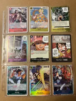 one piece cards lot, NM or better, sabo, borsalino - Image 1