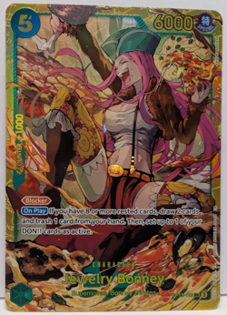 Jewelry Bonney 118 OP12-118 English SEC Legacy Master One Piece Card Game - Image 1